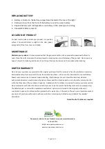 Preview for 6 page of Nature Power Solar Security Light 1000 Instruction Manual