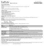 Preview for 3 page of Nature2 SunPurity Sundance Spas Owner'S Manual