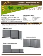 Natures Composites Santa Fe Installation Instructions Manual preview