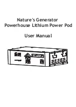 Preview for 1 page of Nature's Generator Powerhouse Lithium Power Pod User Manual