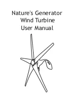 Nature's Generator Wind Turbine User Manual preview