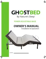 Preview for 1 page of Nature's Sleep GHOSTBED POWER ADJUSTABLE BASE Owner'S Manual