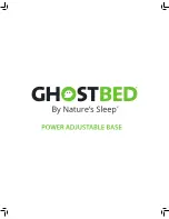 Preview for 16 page of Nature's Sleep GHOSTBED POWER ADJUSTABLE BASE Owner'S Manual