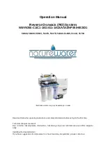 Предварительный просмотр 1 страницы NatureWater 50808 Operation Manual