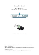 Предварительный просмотр 1 страницы NatureWater 50811 Instruction Manual