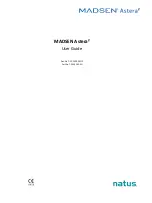 natus Madsen Astera 2 User Manual preview