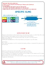 Preview for 2 page of NAUSICAA SPECIFIC SLING Manual