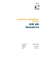 Предварительный просмотр 1 страницы Nautel NX5 AM Operation & Maintenance Manual