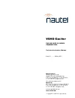 Preview for 1 page of Nautel VSHD Exciter Instruction Manual