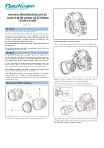 Предварительный просмотр 1 страницы Nauticam 36182 Instruction Manual