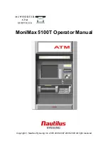 Preview for 1 page of Nautilus Hyosung MoniMax 5100T Operator'S Manual