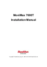 Preview for 1 page of Nautilus Hyosung MoniMax 7600T Installation Manual