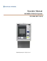 Nautilus Hyosung MONiMAX7600DA Operator'S Manual предпросмотр