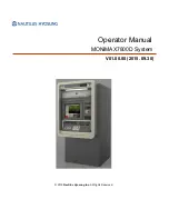 Nautilus Hyosung MONiMAX7800D Operator'S Manual предпросмотр