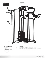 Предварительный просмотр 21 страницы Nautilus Be strong NS 700X Assembly Manual