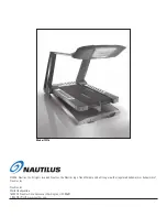 Предварительный просмотр 44 страницы Nautilus Be Strong TreadClimber TC916 Assembly Manual