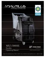 Nautilus HYDRO-FORCE MX3-500HE Operating Manual preview