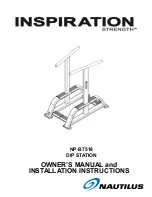 Nautilus INSPIRATION STRENGTH NP-B7518 Owner'S Manual And Installation Instructions preview