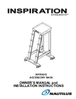 Nautilus INSPIRATION STRENGTH NP-R8013 Owner'S Manual And Installation Instructions предпросмотр