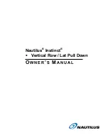 Preview for 1 page of Nautilus Instinct  NL-D3340 Owner'S Manual