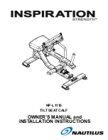 Nautilus NP-L1110 Owner'S Manual And Installation Instructions preview