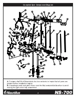 Preview for 3 page of Nautilus NS-700 Assembly Instruction Manual