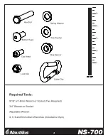 Preview for 4 page of Nautilus NS-700 Assembly Instruction Manual