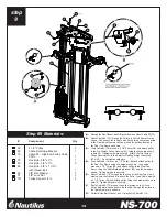 Preview for 13 page of Nautilus NS-700 Assembly Instruction Manual