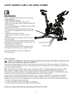 Preview for 3 page of Nautilus Schwinn 800IC Service Manual