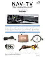 Preview for 1 page of Nav TV AUDI-P60 Manual