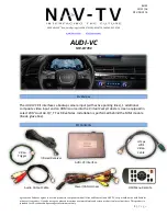 Preview for 1 page of Nav TV AUDI-VC Manual