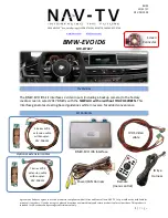 Preview for 1 page of Nav TV BMW-EVO ID6 Install Manual