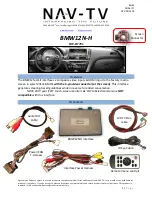 Preview for 1 page of Nav TV BMW12N-H Manual