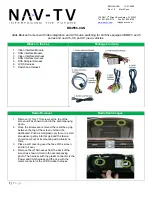 Preview for 1 page of Nav TV BMW56-CAN Manual