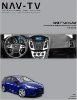 Nav TV Ford 4 UNI-CAM NTV-KIT600 User Manual preview