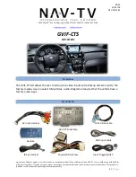 Preview for 1 page of Nav TV GVIF-CTS Manual