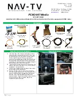 Предварительный просмотр 1 страницы Nav TV PCM3-997-Media Manual