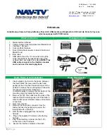 Preview for 1 page of Nav TV PCM3-Media Manual