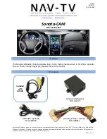 Предварительный просмотр 1 страницы Nav TV Sonata-CAM Quick Start Manual