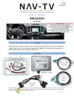 Nav TV SYNC3-RVC Manual предпросмотр