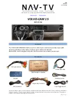 Предварительный просмотр 1 страницы Nav TV VOLVO-CAM 15 NTV-KIT748 Quick Start Manual