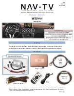 Предварительный просмотр 1 страницы Nav TV W204-H Manual