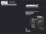 Preview for 1 page of NAVAC NRC62D User Manual