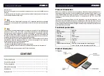 Preview for 2 page of NAVAC NRS2i01 User Manual