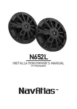 Preview for 1 page of NavAtlas N652L Installation & Owner'S Manual