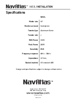 Preview for 6 page of NavAtlas N652L Installation & Owner'S Manual