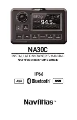 NavAtlas NA30C Installation And Owner'S Manual preview