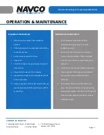 Preview for 11 page of NAVCO BH 1.00 Operation Manual