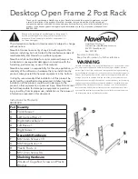 NavePoint Open Frame 2 Post Rack Quick Start Manual preview