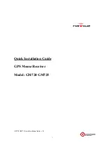 Preview for 1 page of Navibe GM720 Quick Installation Manual